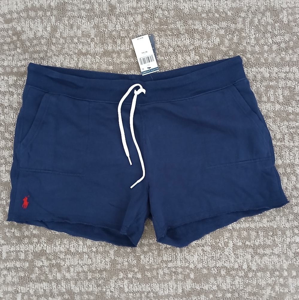 Polo by Ralph Lauren Navy Blue Athletic Shorts